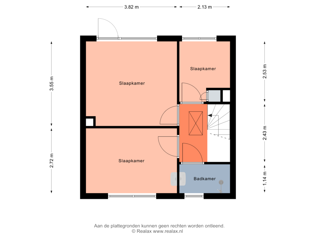 Bekijk plattegrond van Verdieping 1 van Plantsoenlaan 32