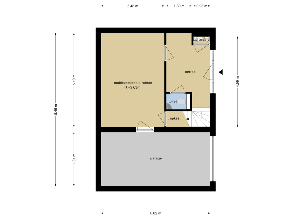 Bekijk plattegrond van Begane Grond van Havannasingel 30