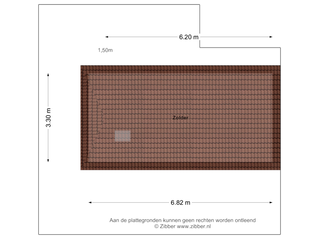 Bekijk plattegrond van Zolder van Rijperweg 104-A