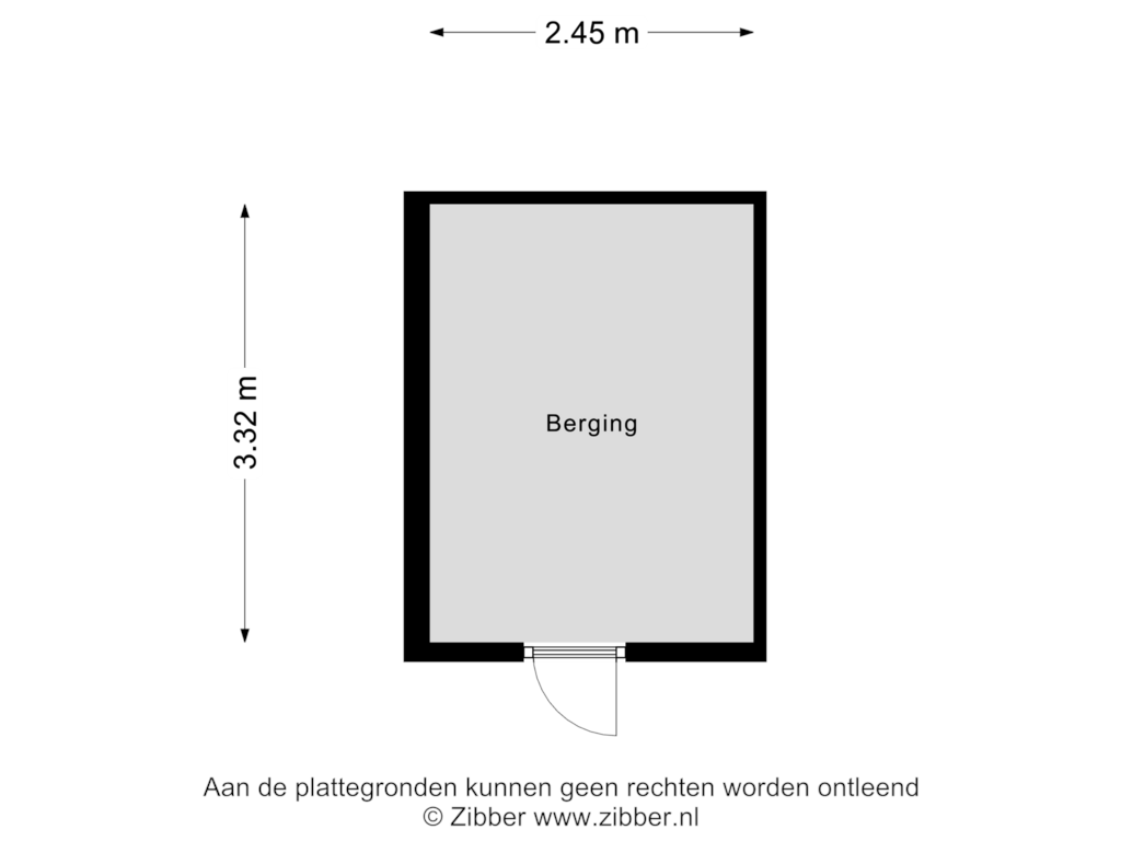 Bekijk plattegrond van Berging van Rijperweg 104-A