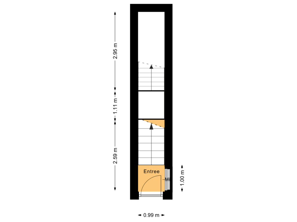 Bekijk plattegrond van Entree van Waterloostraat 173