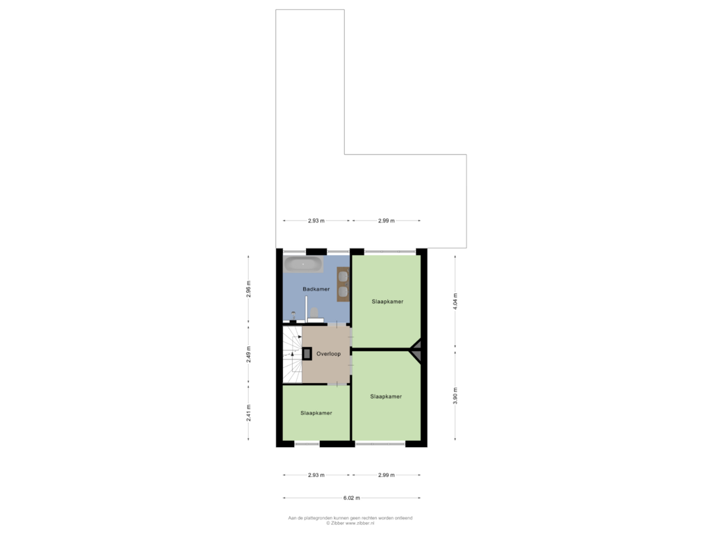 Bekijk plattegrond van Eerste verdieping van Bosstraat 21