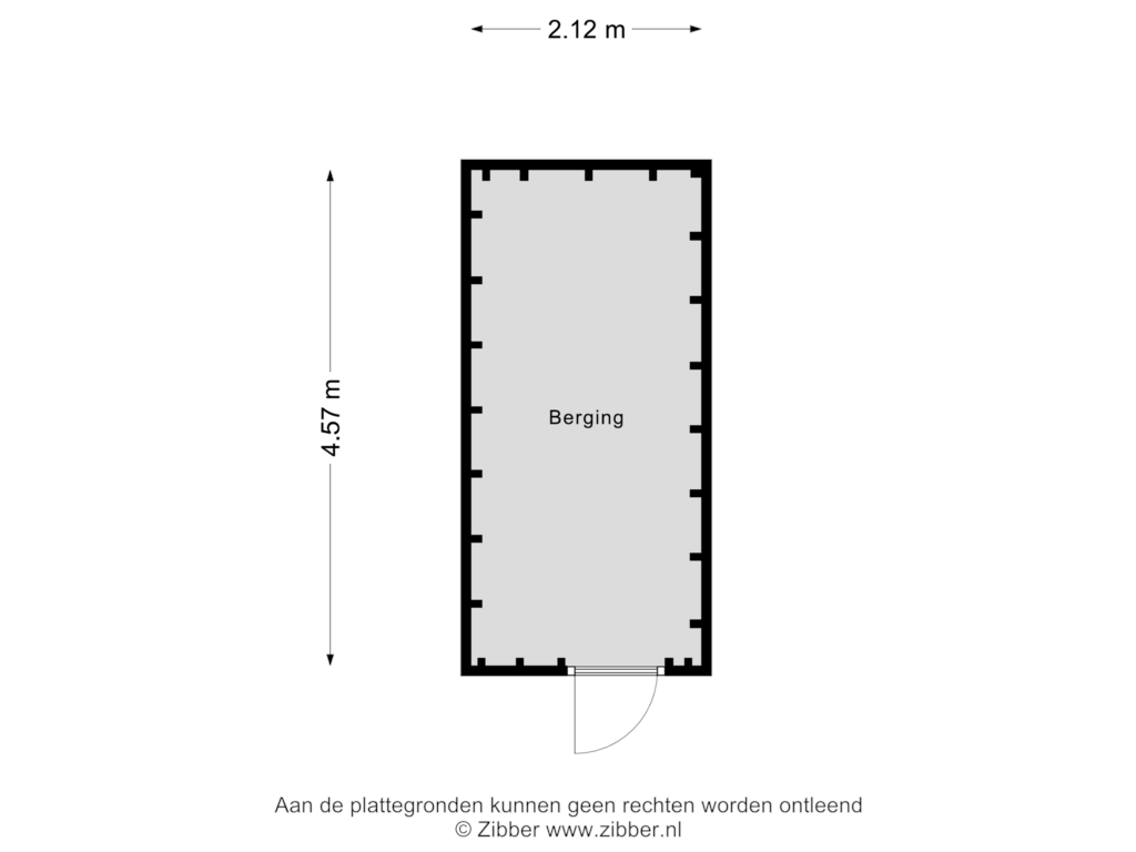 View floorplan of Berging of Groot Westerbuiten 10