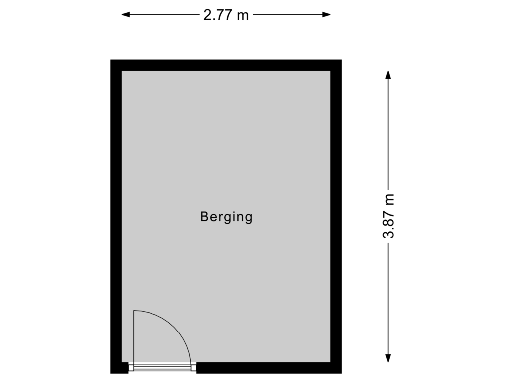 Bekijk plattegrond van Berging van Hofvliet 73