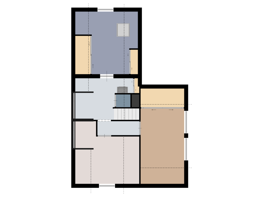 Bekijk plattegrond van 1e verdieping van Julianaweg 1