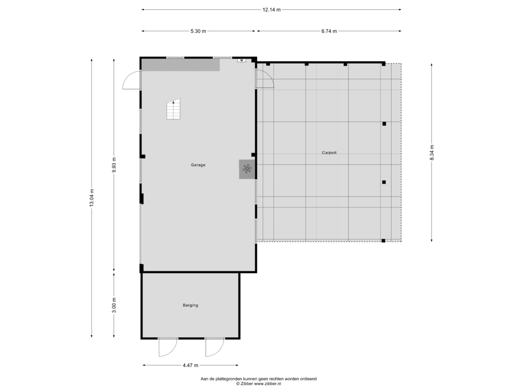 Bekijk plattegrond van Garage van Schildwolderdijk 71