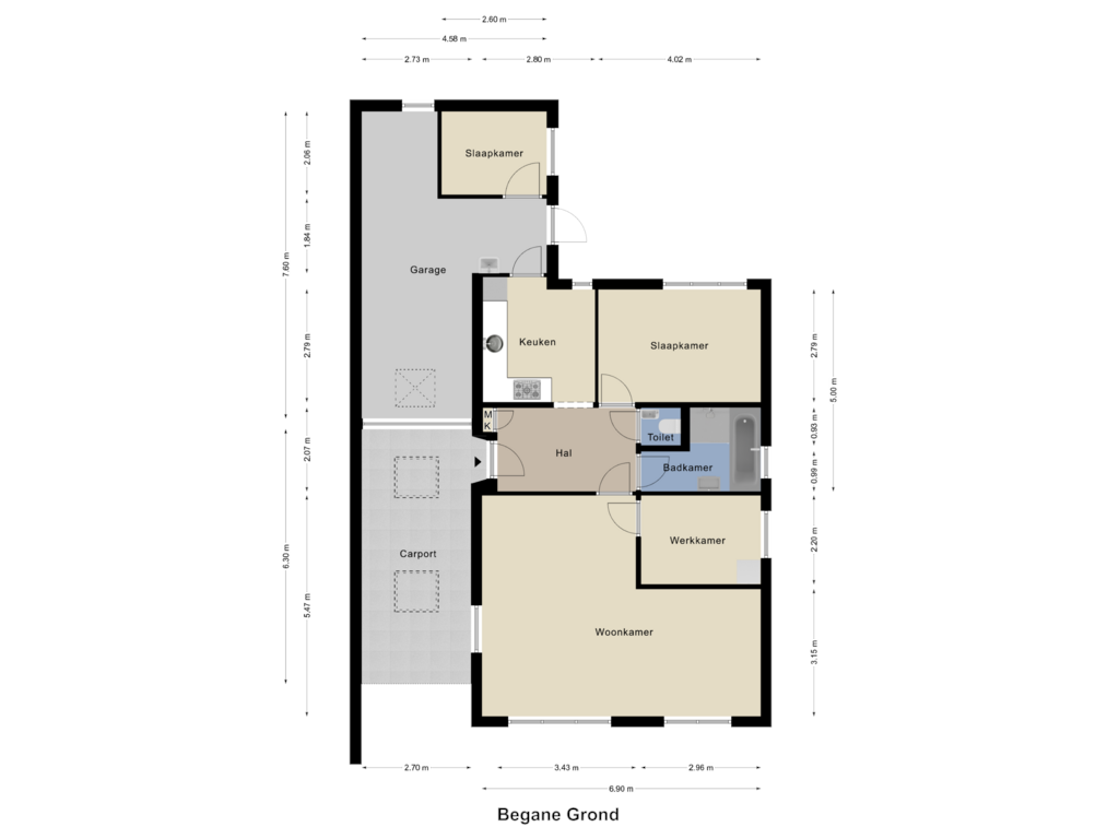 Bekijk plattegrond van Begane Grond van Van Pallantstraat 56