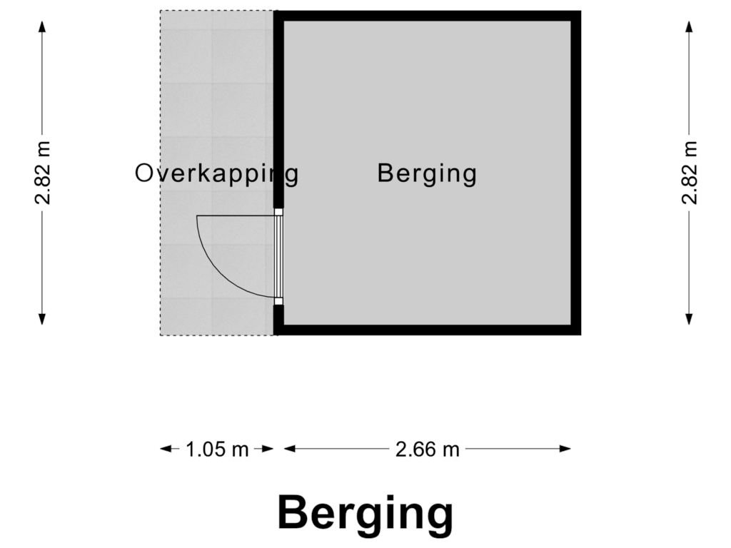 Bekijk plattegrond van Berging van Van Pallantstraat 56