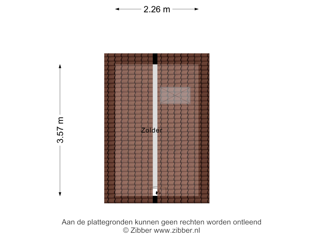 Bekijk plattegrond van Zolder van Burg v Roijenstr Oost 111