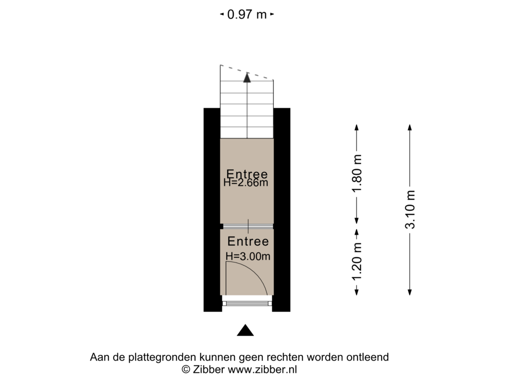 Bekijk plattegrond van Entree van Waterloostraat 189