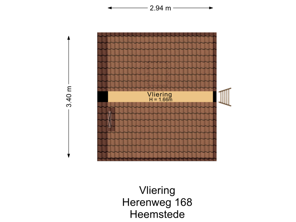 Bekijk plattegrond van Vliering van Herenweg 168