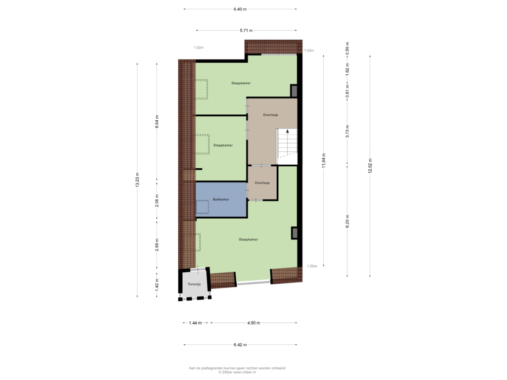 View floorplan of Tweede Verdieping of Es 6