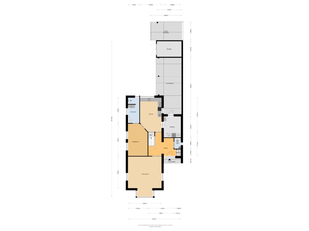 Bekijk plattegrond van Begane grond van Scheidingstraat 9