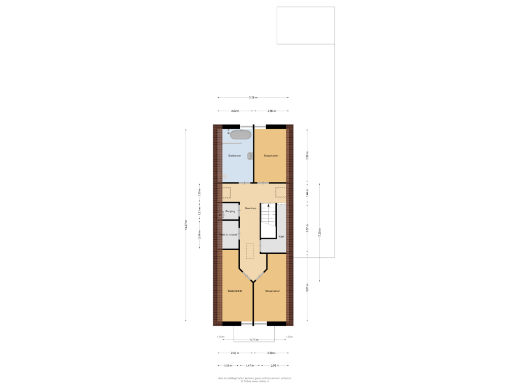 Bekijk plattegrond van Eerste Verdieping van Scheidingstraat 9