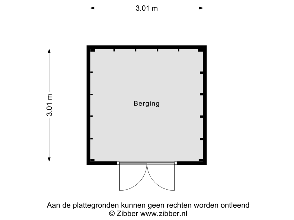 Bekijk plattegrond van Berging van Scheidingstraat 9