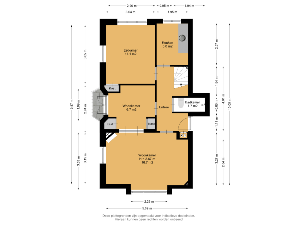 View floorplan of 2e Verdieping of Wolphaertsbocht 180-B