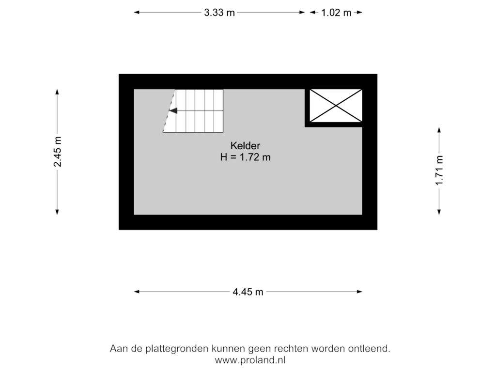 Bekijk plattegrond van Kelder van Schooldijk 3