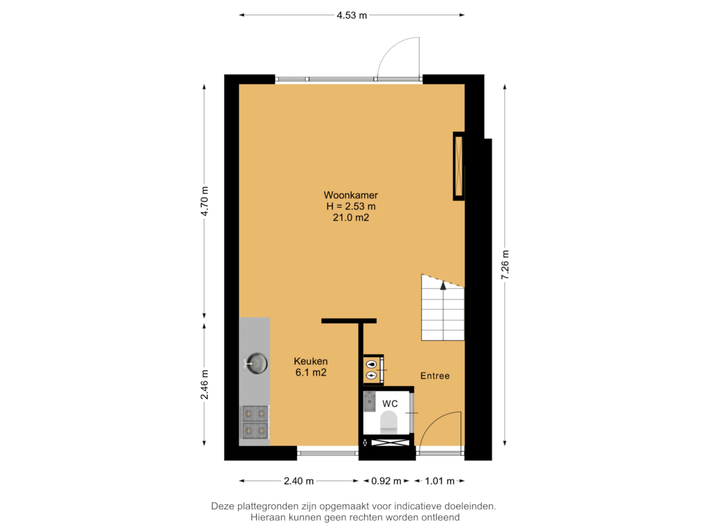 Bekijk plattegrond van Begane Grond van Hogehof 27