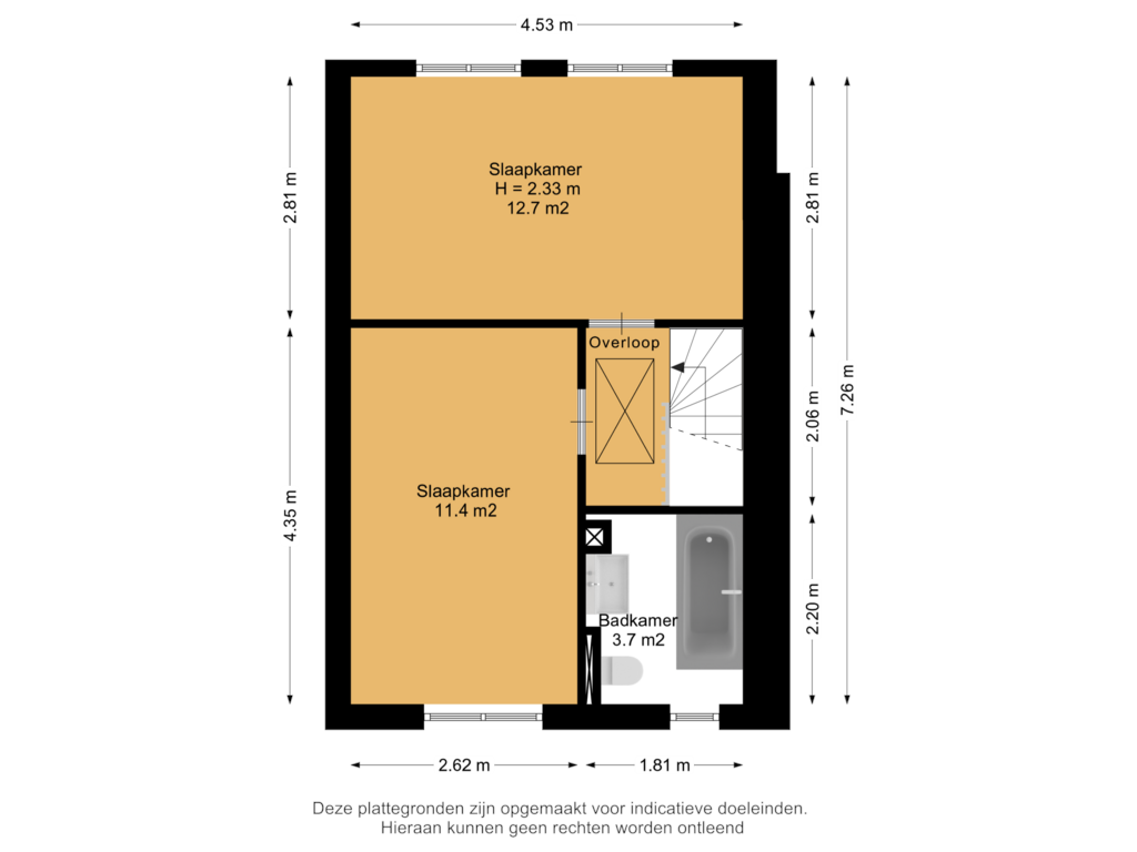 Bekijk plattegrond van 1e Verdieping van Hogehof 27