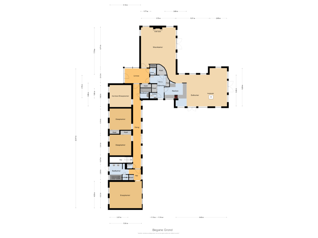 Bekijk plattegrond van Begane Grond van Postelscheheideweg 2