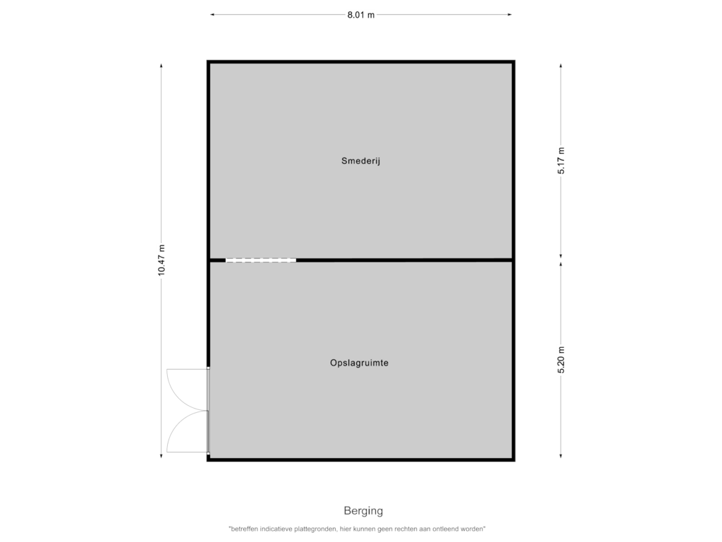 Bekijk plattegrond van Berging van Postelscheheideweg 2