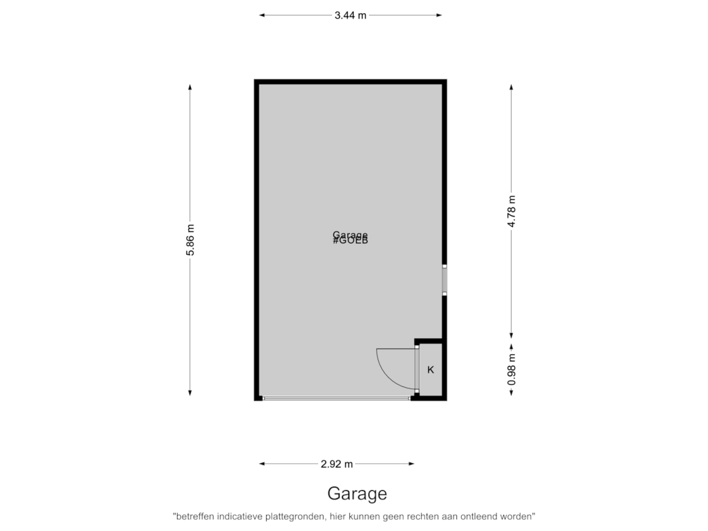 Bekijk plattegrond van Garage van Postelscheheideweg 2