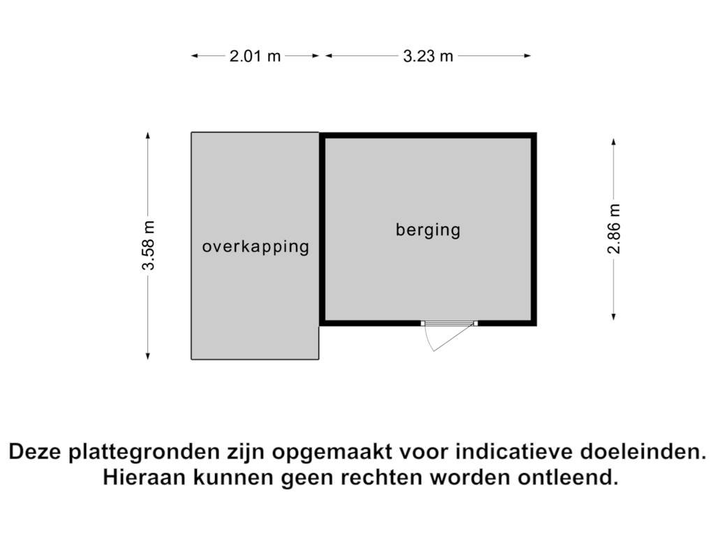 Bekijk plattegrond van Berging van Houtvester Jansenweg 2-200