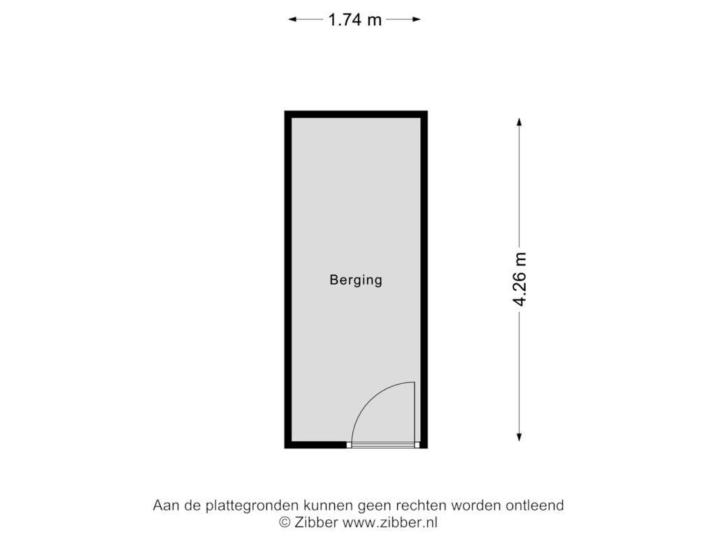 View floorplan of Berging begane grond of Kastelenplein 150