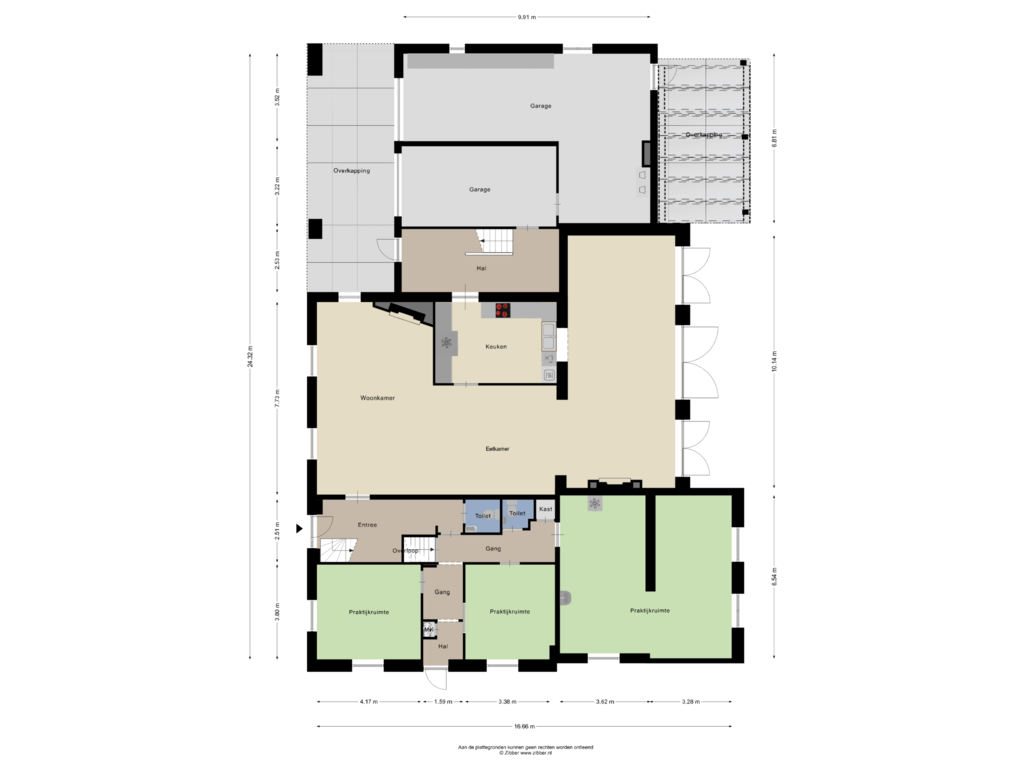 View floorplan of Begane Grond of Breedestraat 40