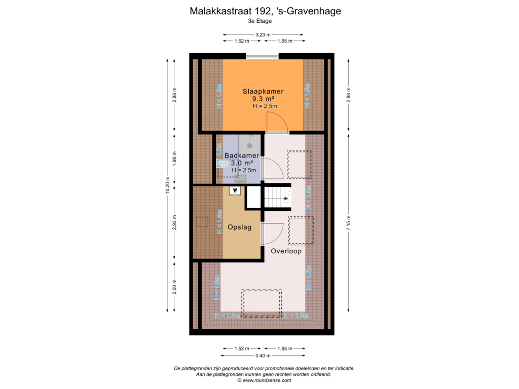 Bekijk plattegrond van 3e Etage van Malakkastraat 192