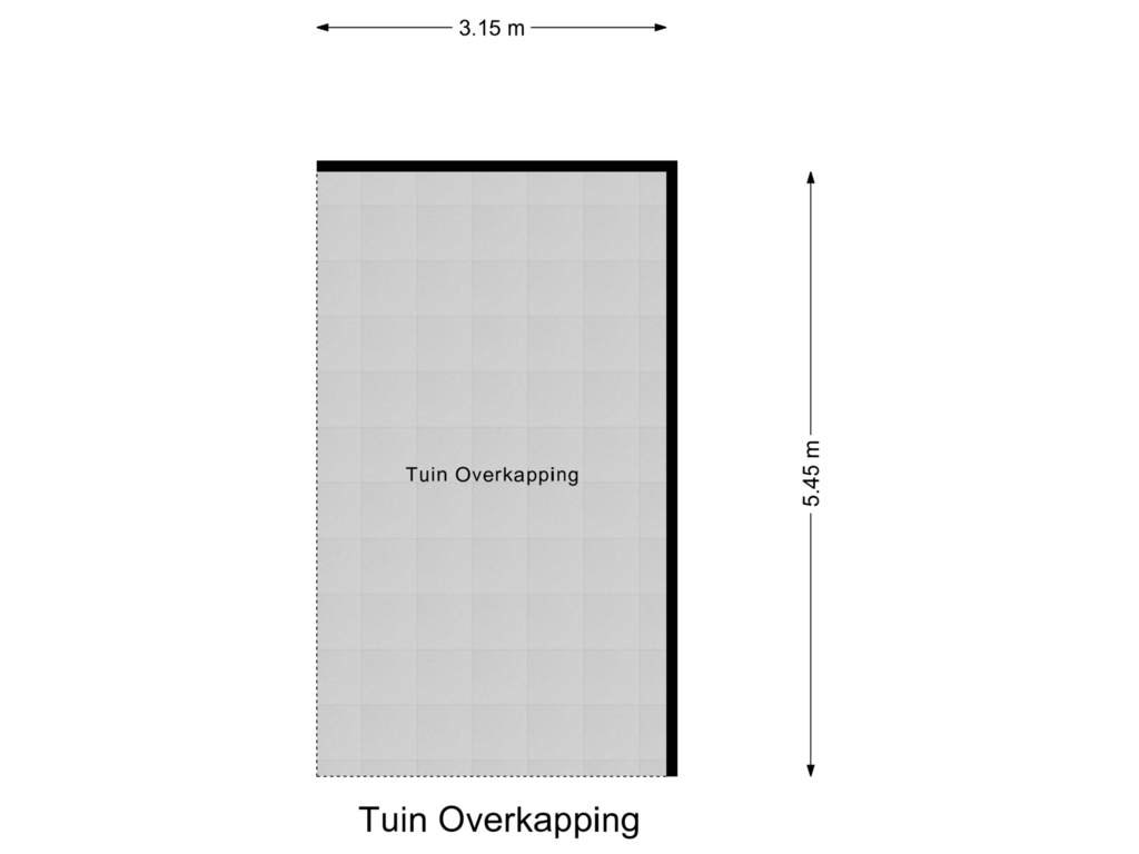 View floorplan of Tuin Overkapping of Sleutelbloem 3