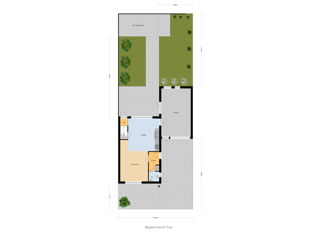 View floorplan of Begane Grond Tuin of Sleutelbloem 3