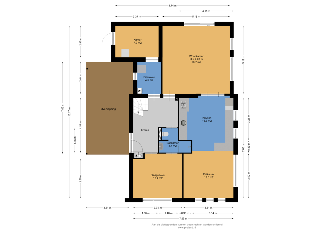 View floorplan of Begane Grond of Willem de Zwijgerlaan 133