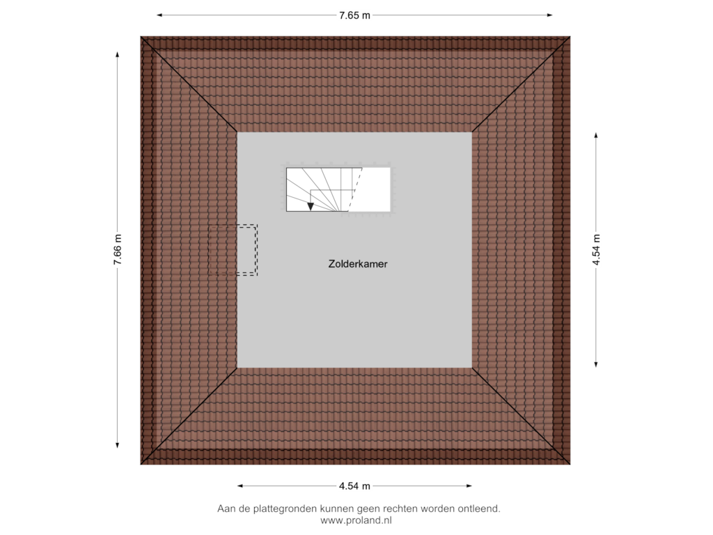 View floorplan of 2e Verdieping of Willem de Zwijgerlaan 133