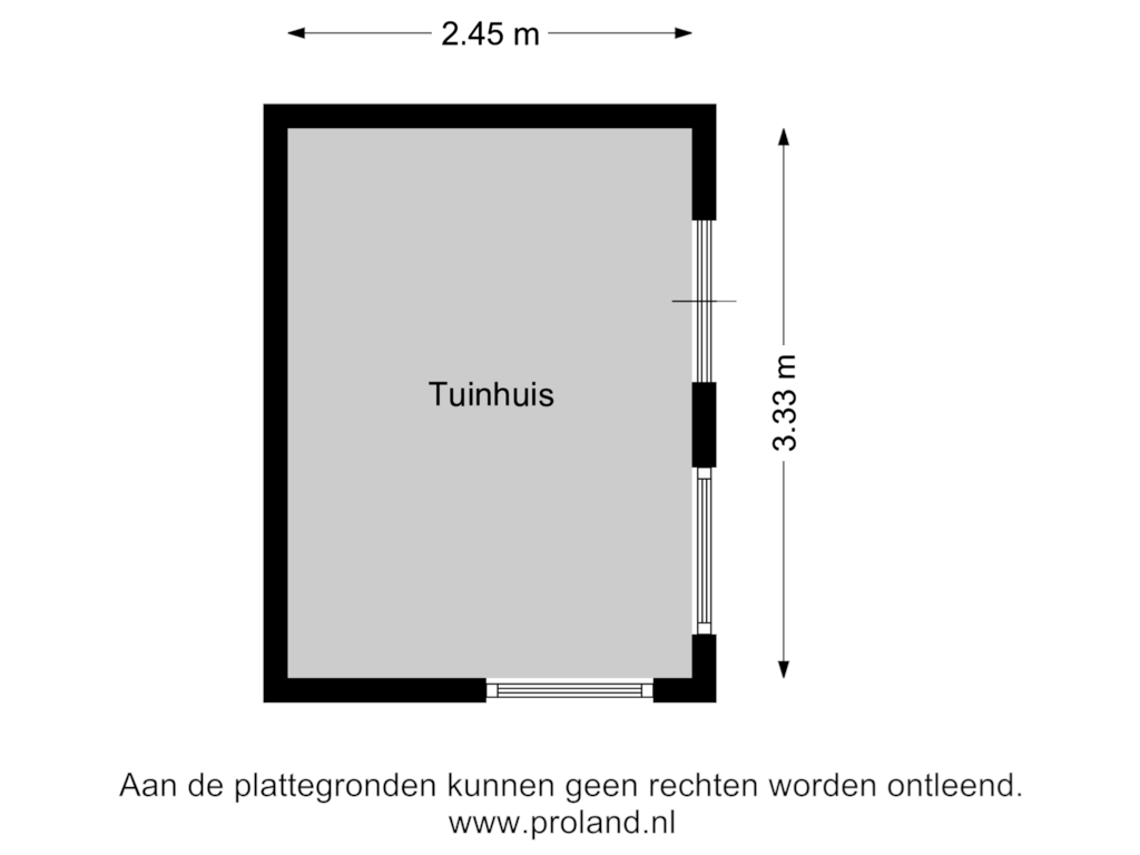 View floorplan of Tuinhuis of Willem de Zwijgerlaan 133