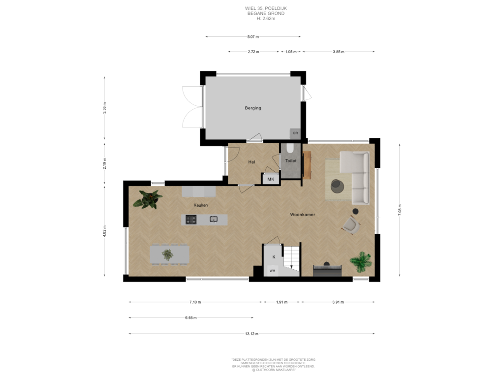 Bekijk plattegrond van Begane grond van Wiel 35