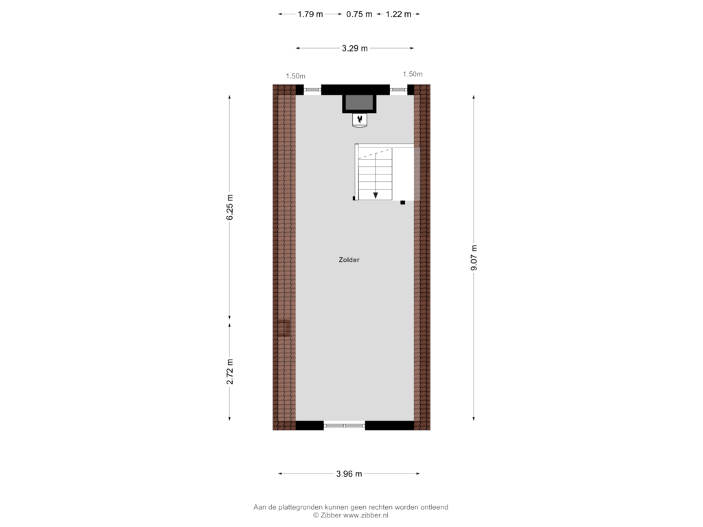 Bekijk plattegrond van Zolder van Rogstraat 22