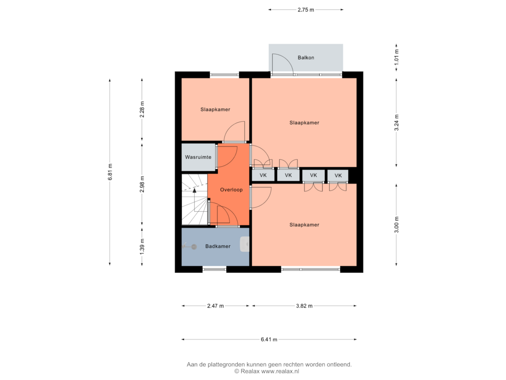 Bekijk plattegrond van Verdieping 1 van Vleerveld 15