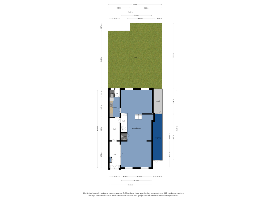 Bekijk plattegrond van Overzicht woning van Molenstraat 22