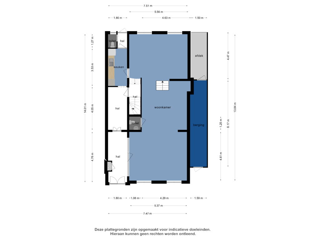 Bekijk plattegrond van Begane grond van Molenstraat 22