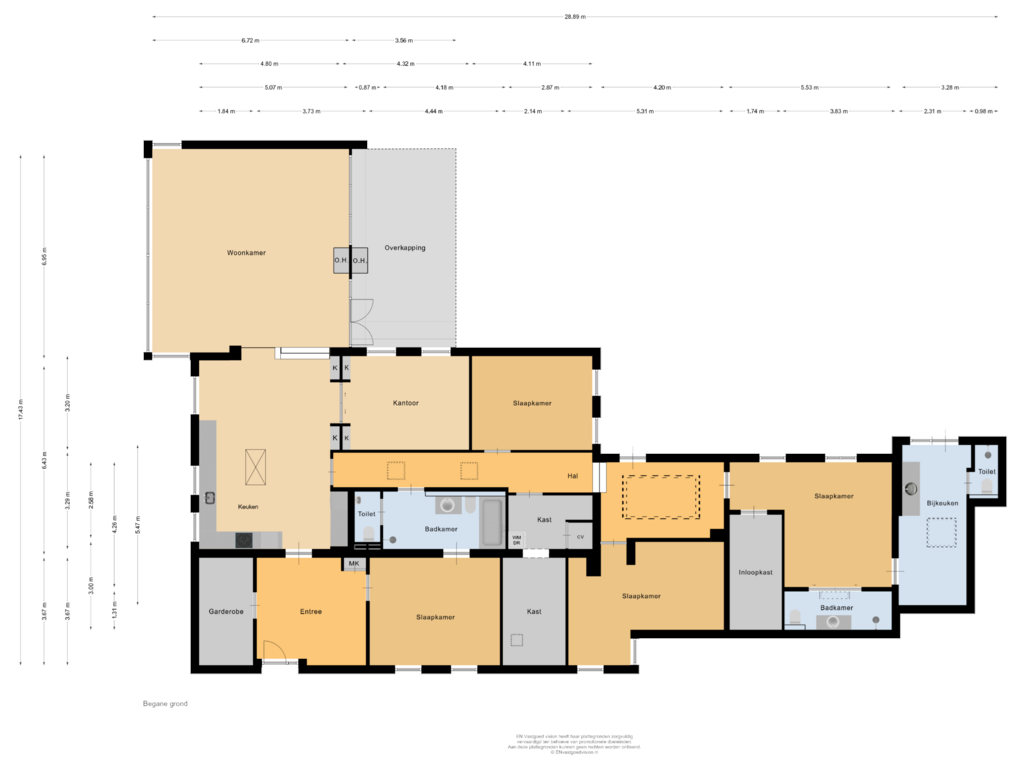 Bekijk plattegrond van Begane grond van Walvischstraat 1-A