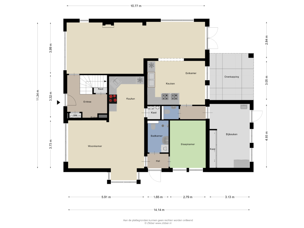 Bekijk plattegrond van Begane Grond van Boltweg 6