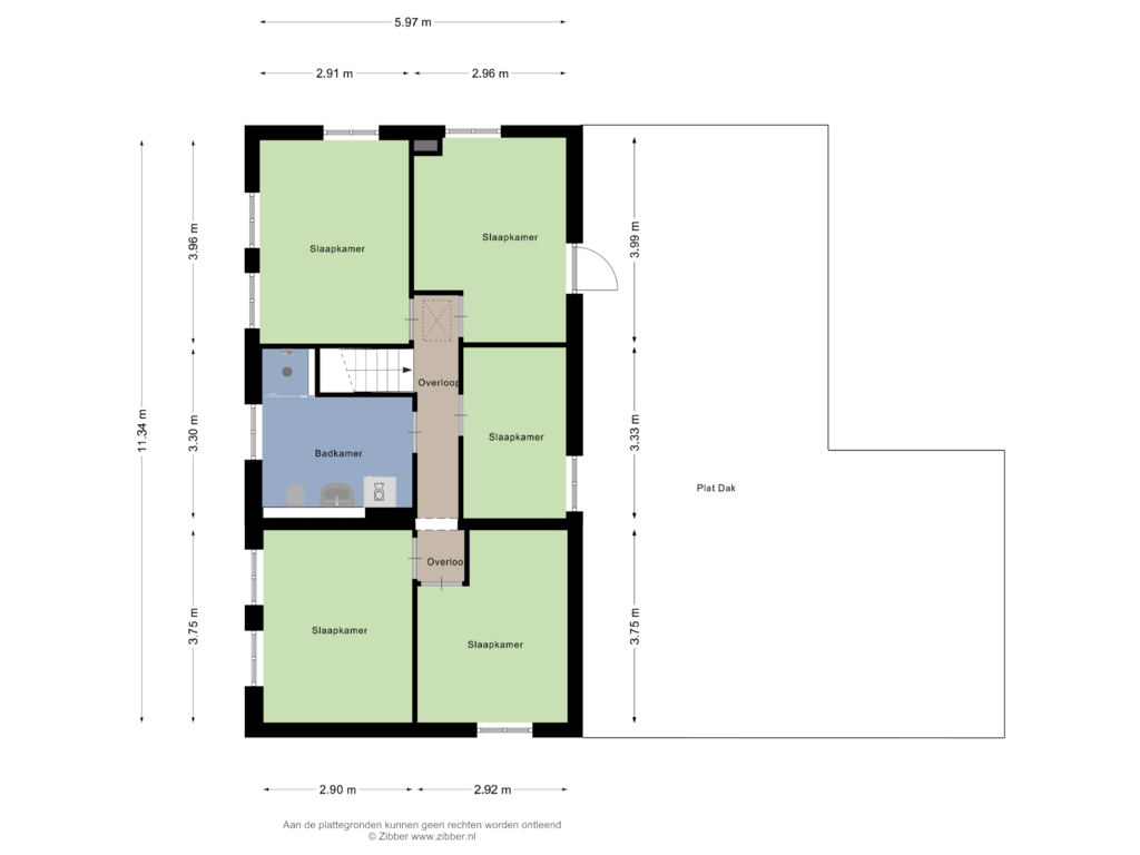 Bekijk plattegrond van Eerste Verdieping van Boltweg 6