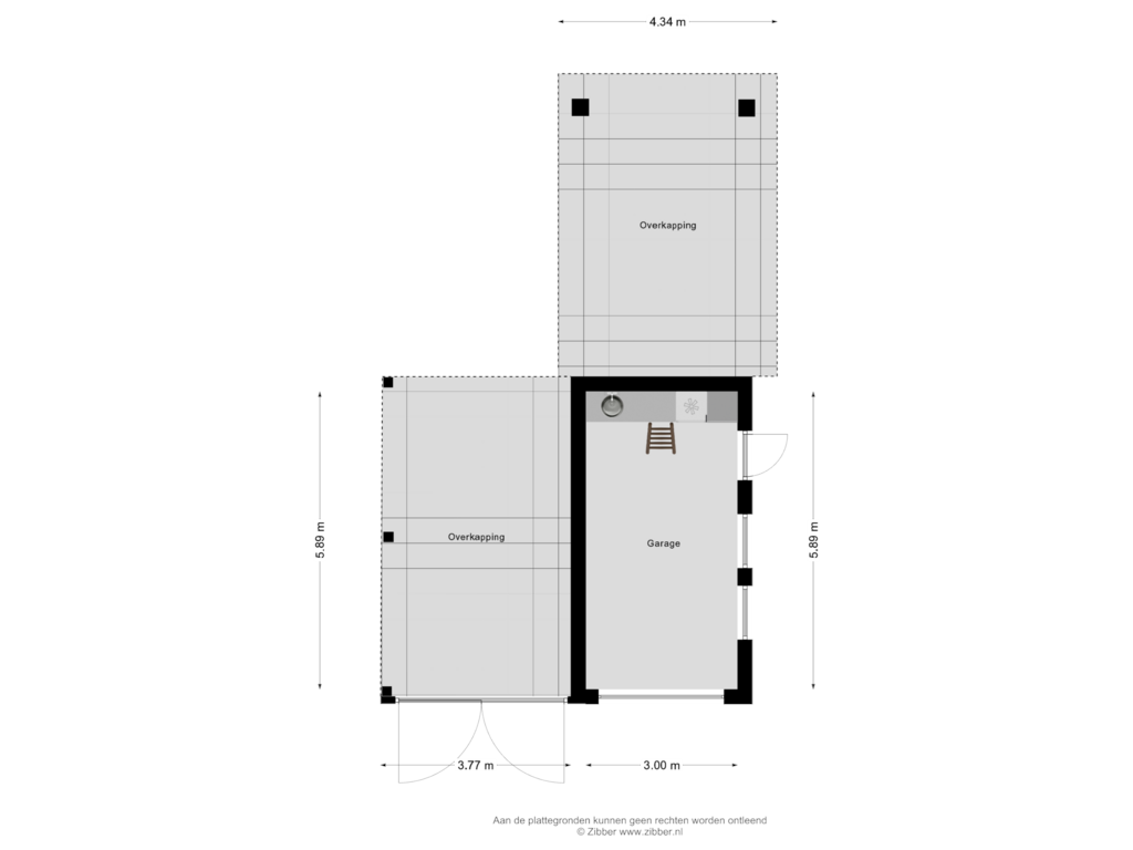 Bekijk plattegrond van Garage van Boltweg 6