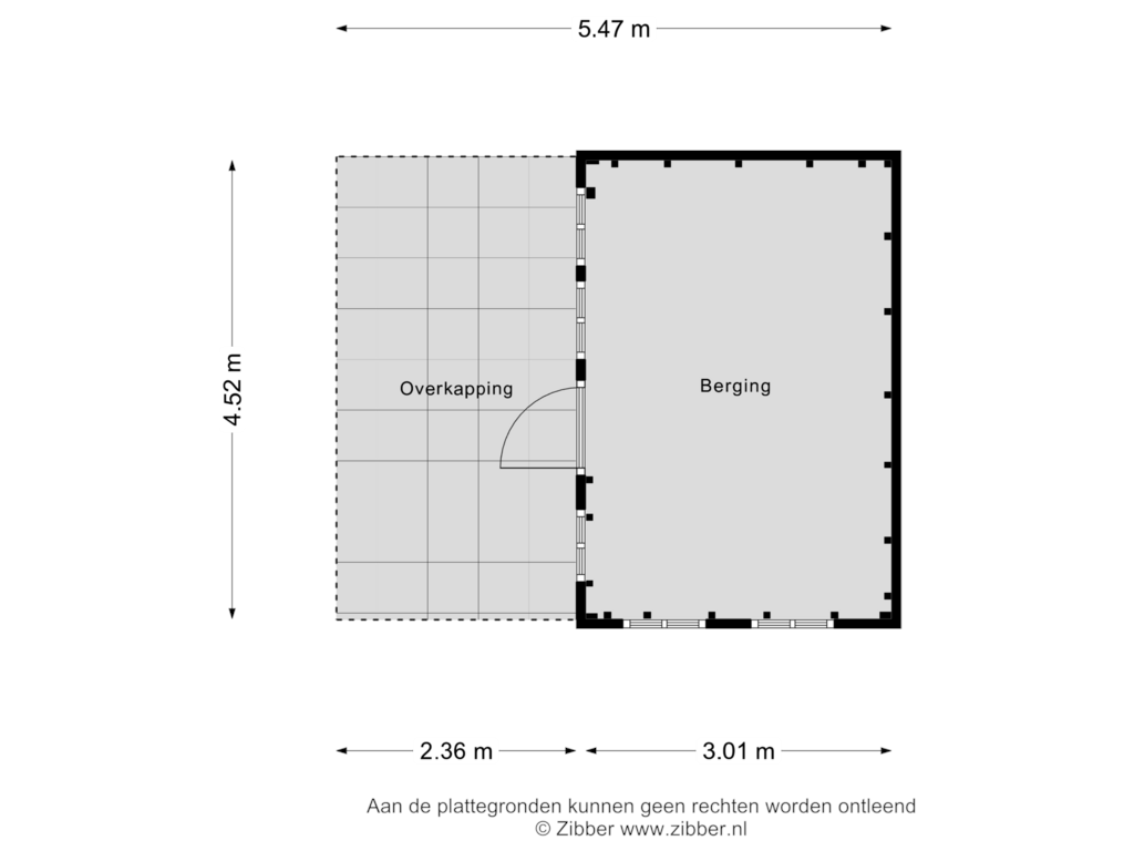 Bekijk plattegrond van Berging van Boltweg 6