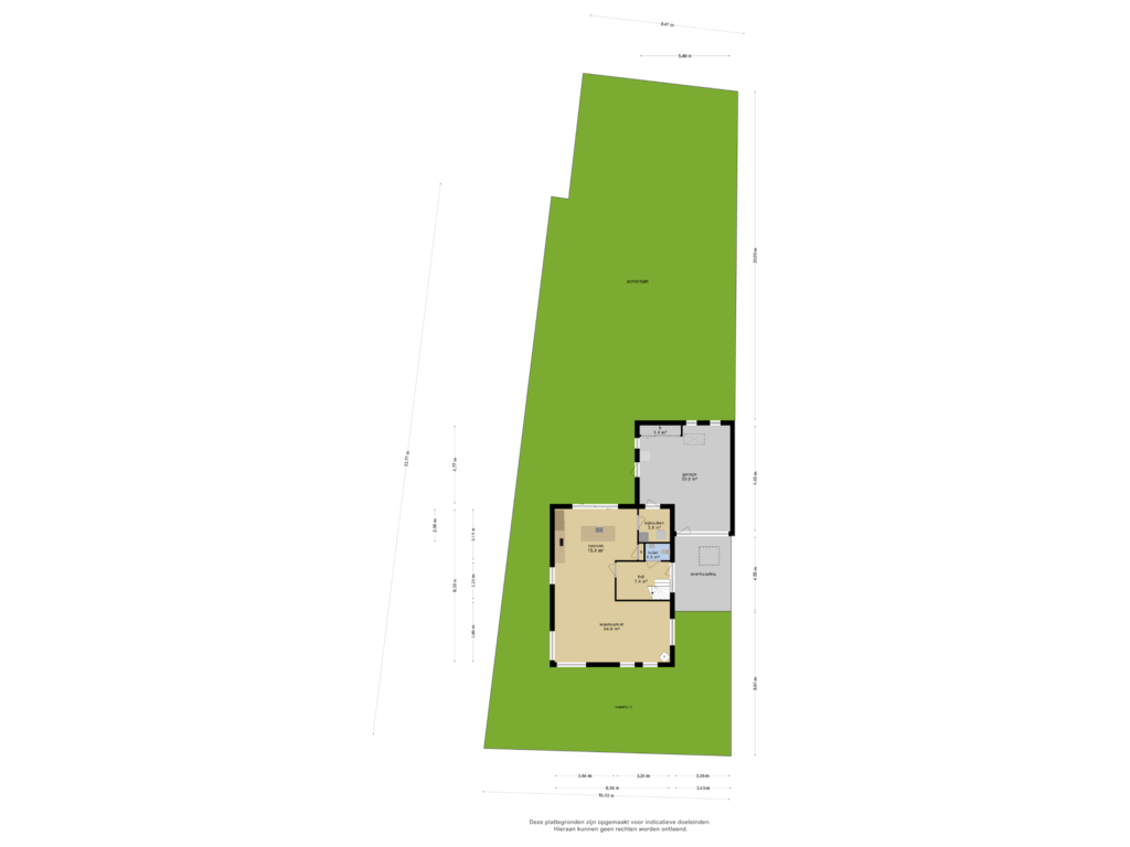 Bekijk plattegrond van Overzicht woning van Gedempte Vaart 44-A