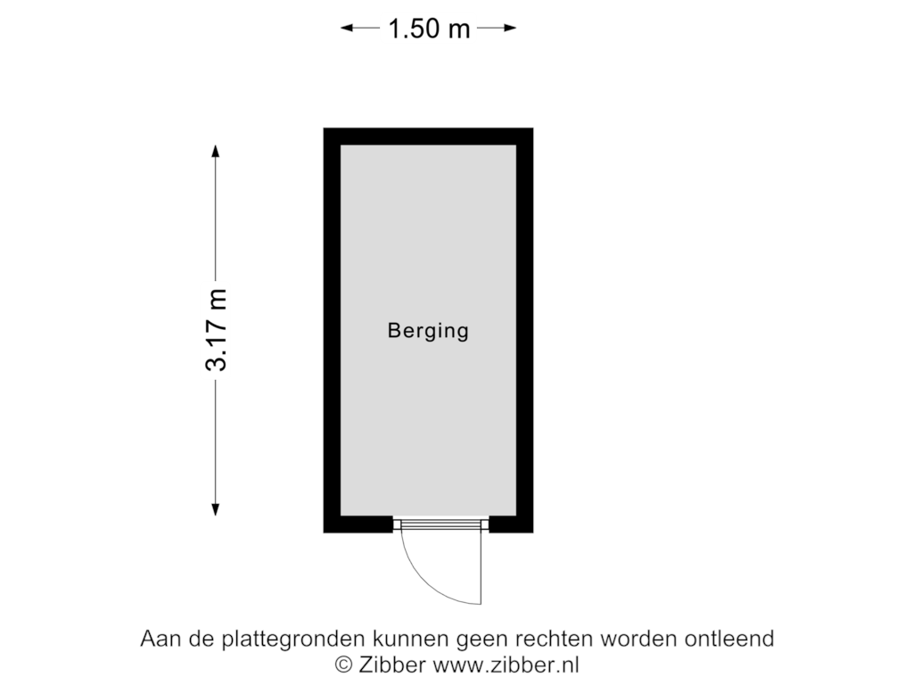 Bekijk plattegrond van Berging van Laan van Dick Laan 4