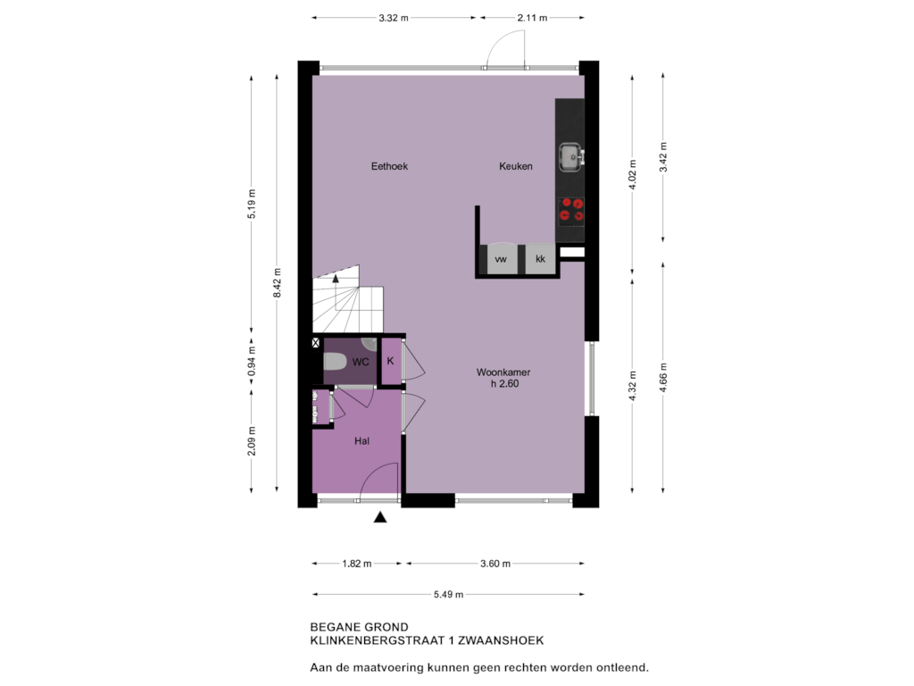 Bekijk plattegrond van Begane Grond van Klinkenbergstraat 1