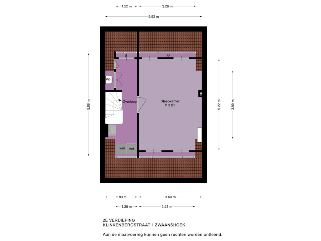 Bekijk plattegrond van 2e Verdieping van Klinkenbergstraat 1