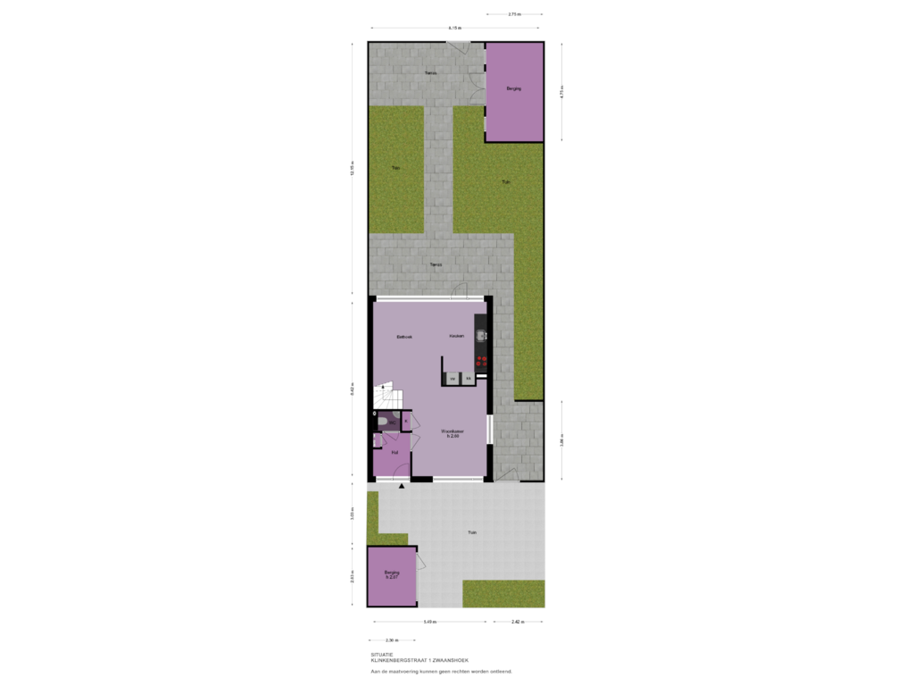 Bekijk plattegrond van Situatie van Klinkenbergstraat 1